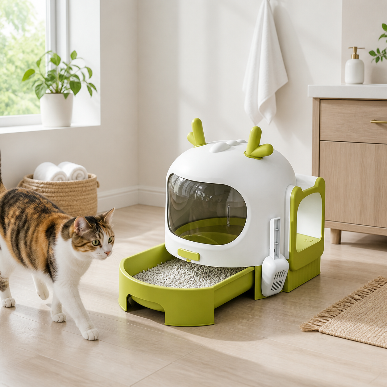 Jumbo Pull-Out Cat Litter Box