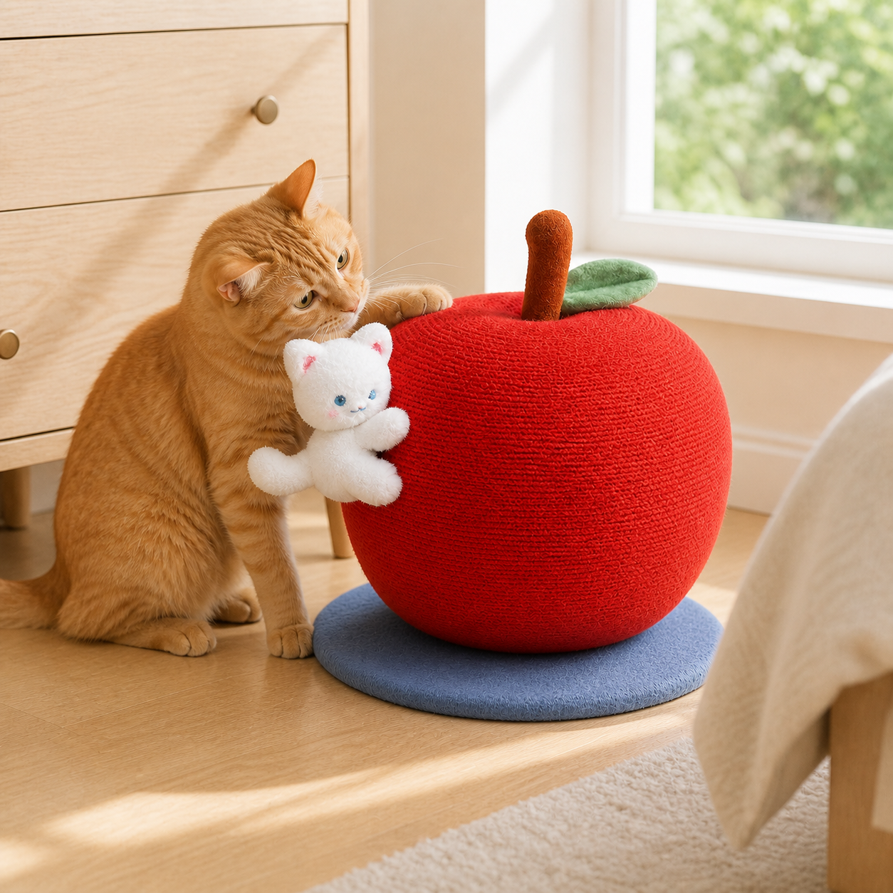 Apple Cat Scratching Post