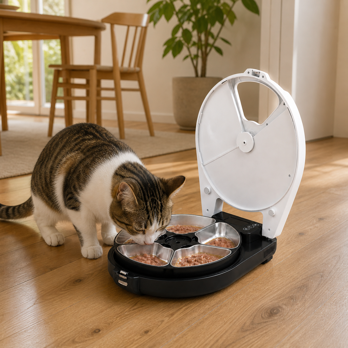 Refrigerated Wet Food Cat Feeder