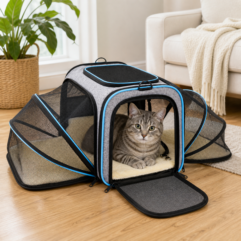 Expandable Soft Cat Carrier