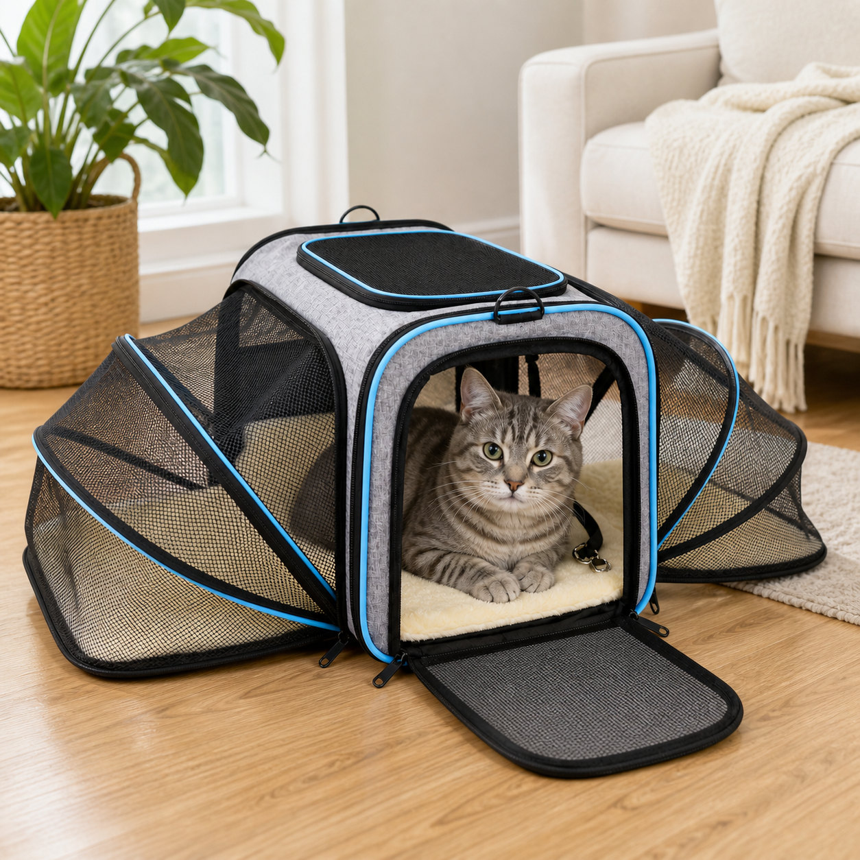Expandable Soft Cat Carrier