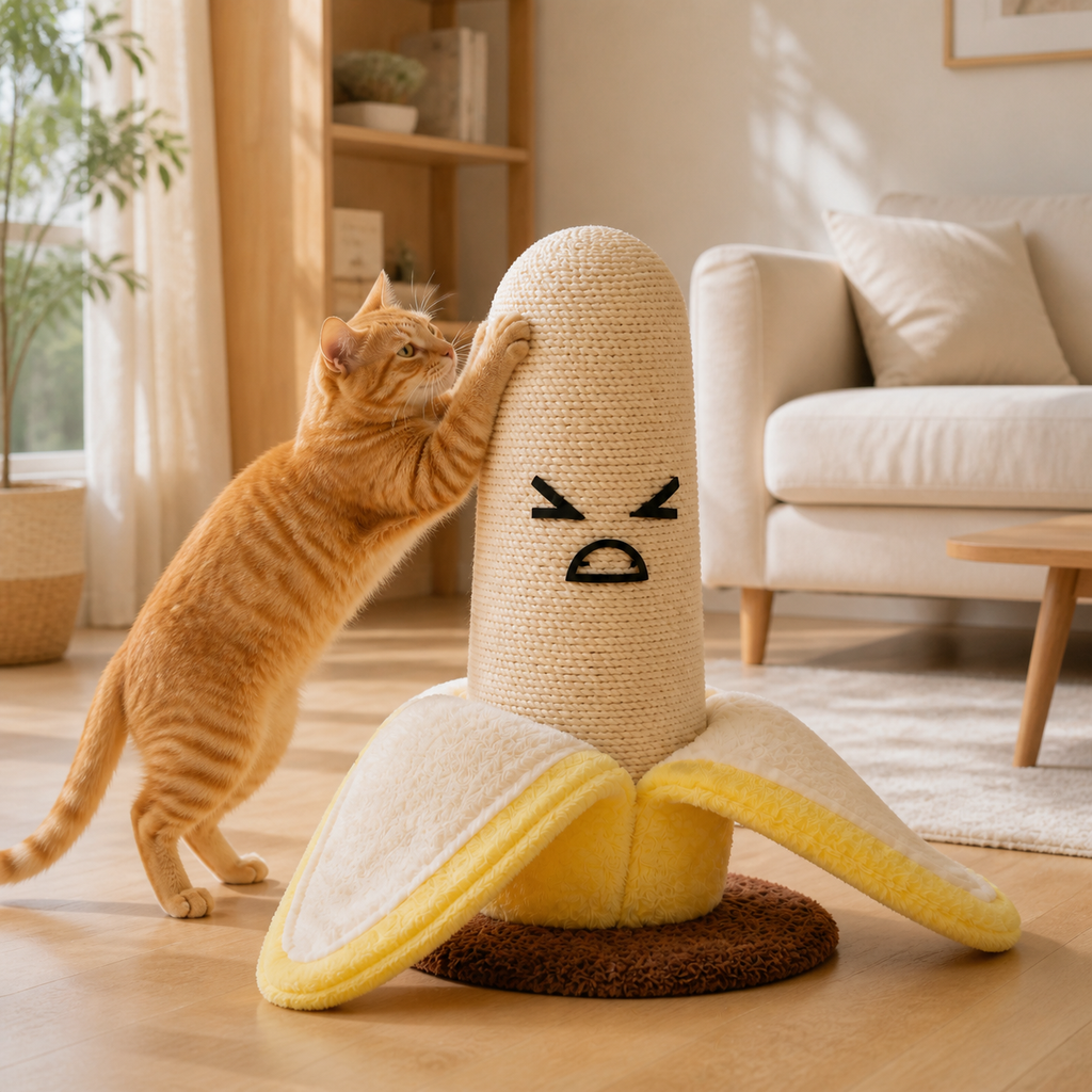 Banana Sisal Cat Scratching Post