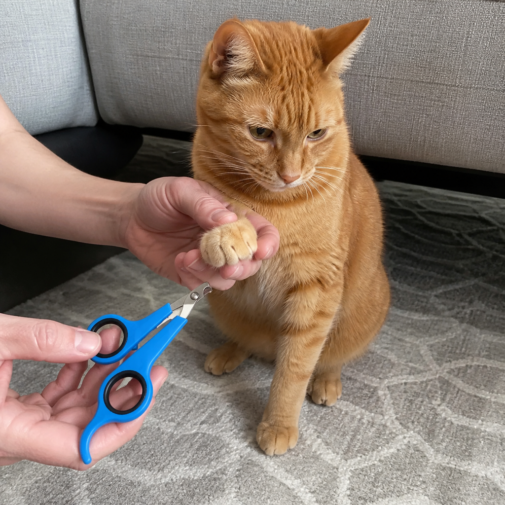 Compact Cat Nail Scissors