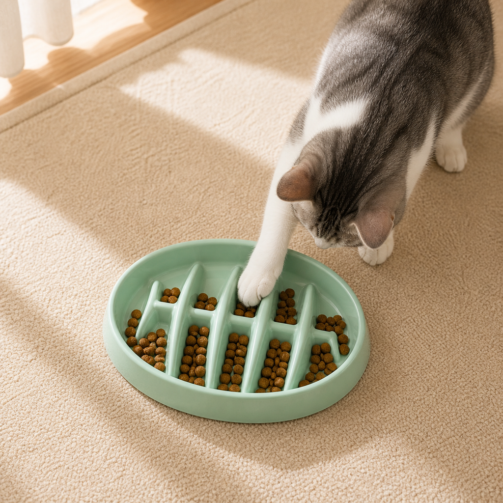 Fishbone Slow Feeder Bowl