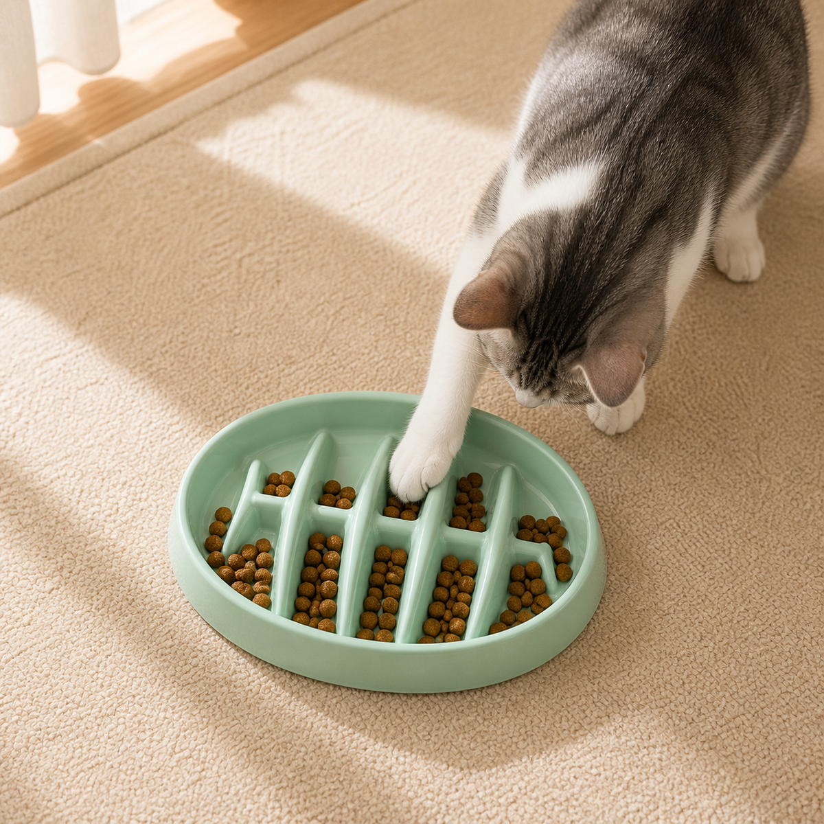 Fishbone Slow Feeder Bowl