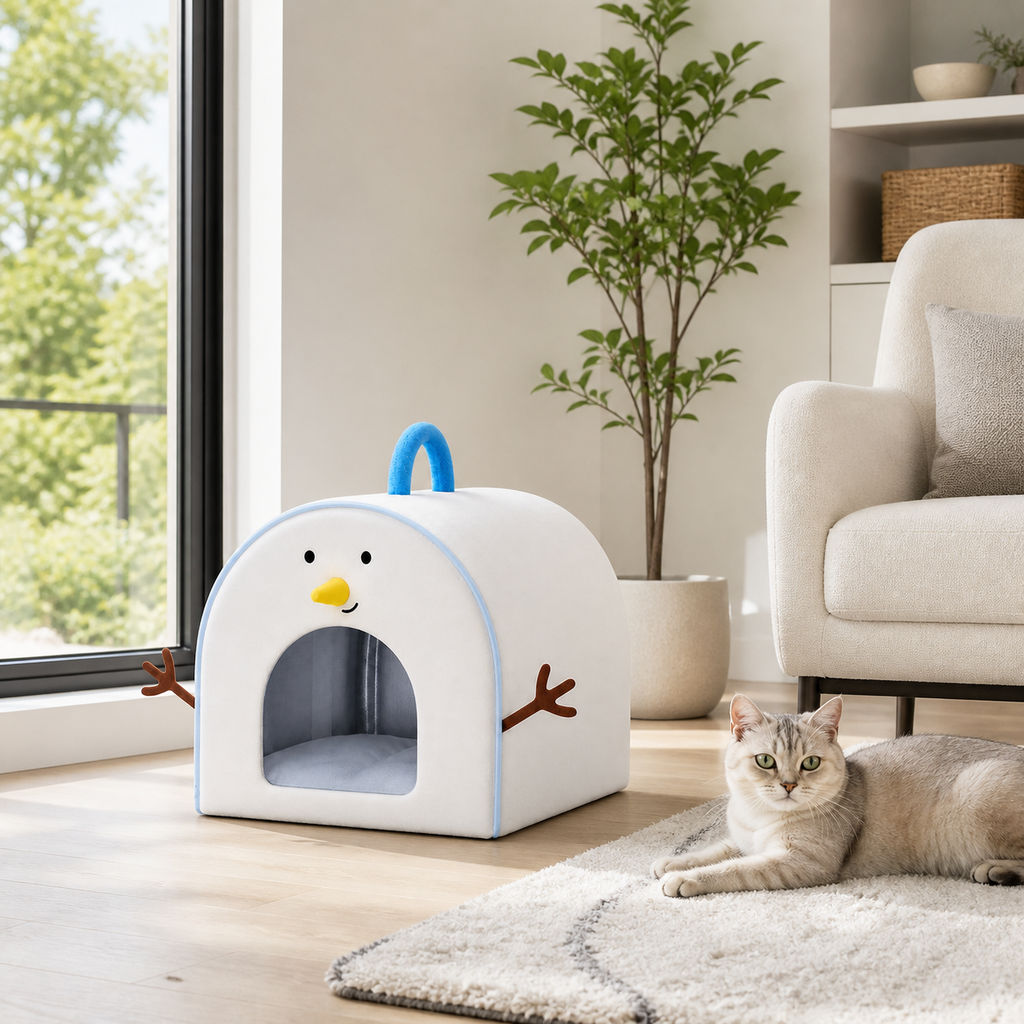 Cooling Cat Ice House Bed