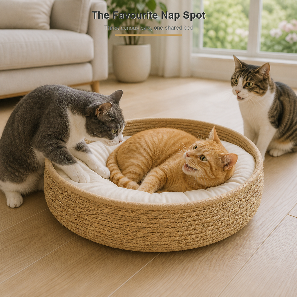 Cotton Rope Cat Basket Bed