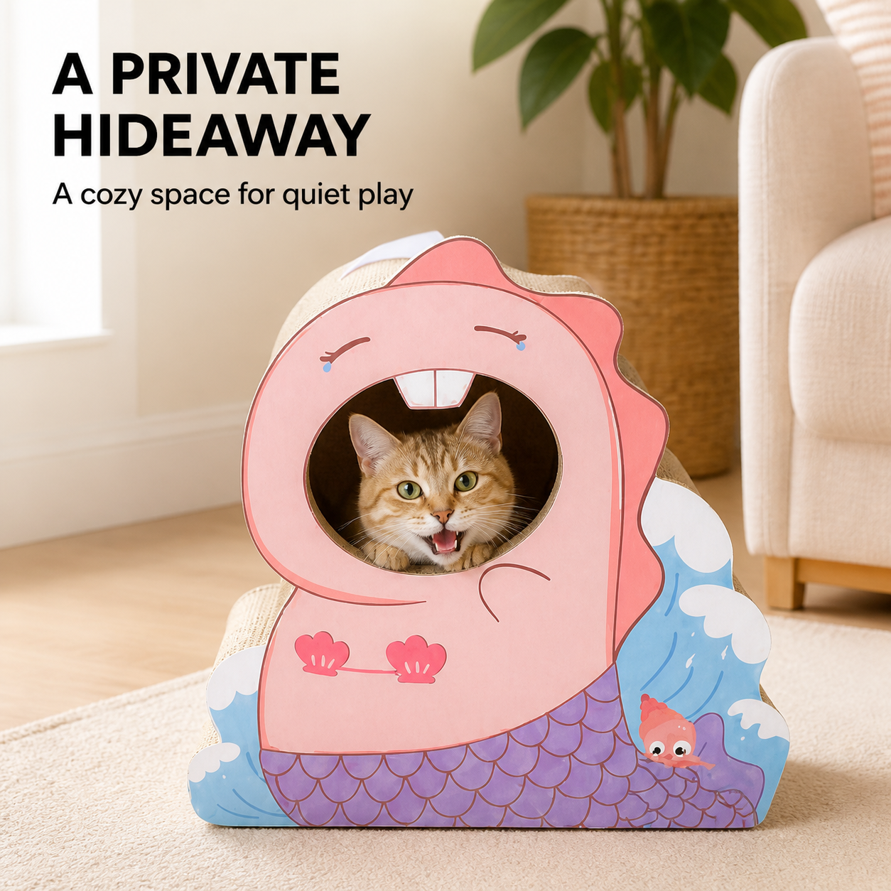 Character Cat Scratcher Hideaway