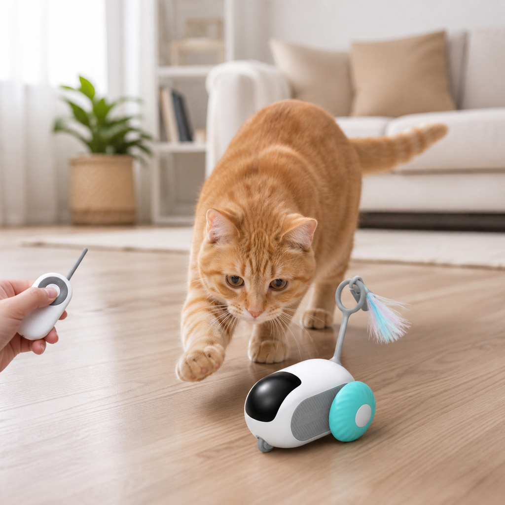 Remote-Control Cat Chase Toy