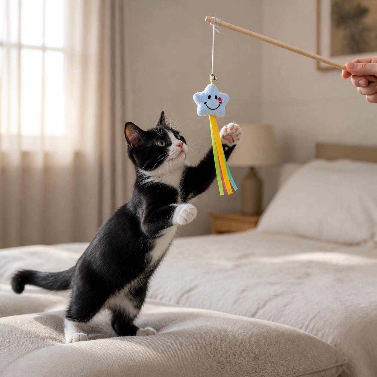 Wooden Cat Teaser Wand
