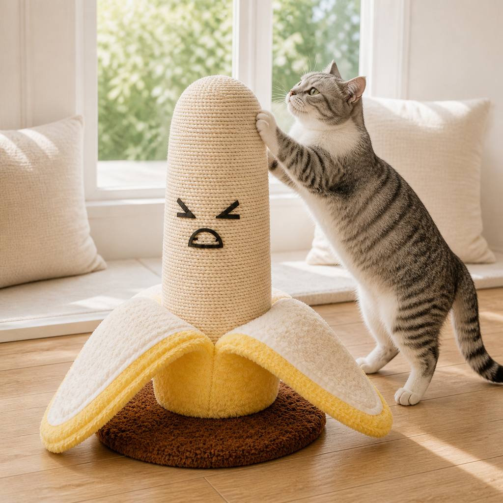 Banana Sisal Cat Scratching Post
