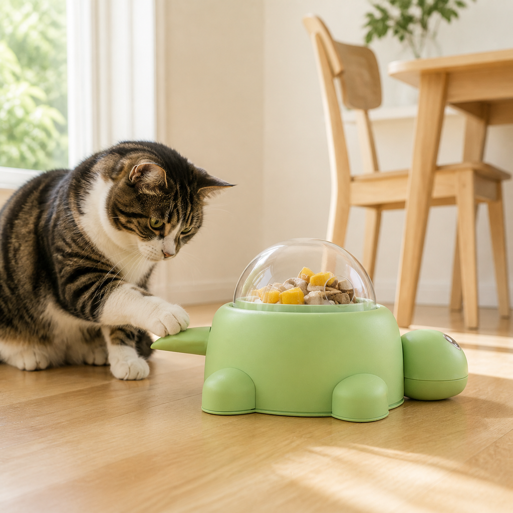 Little Turtle Press-and-Feed Toy