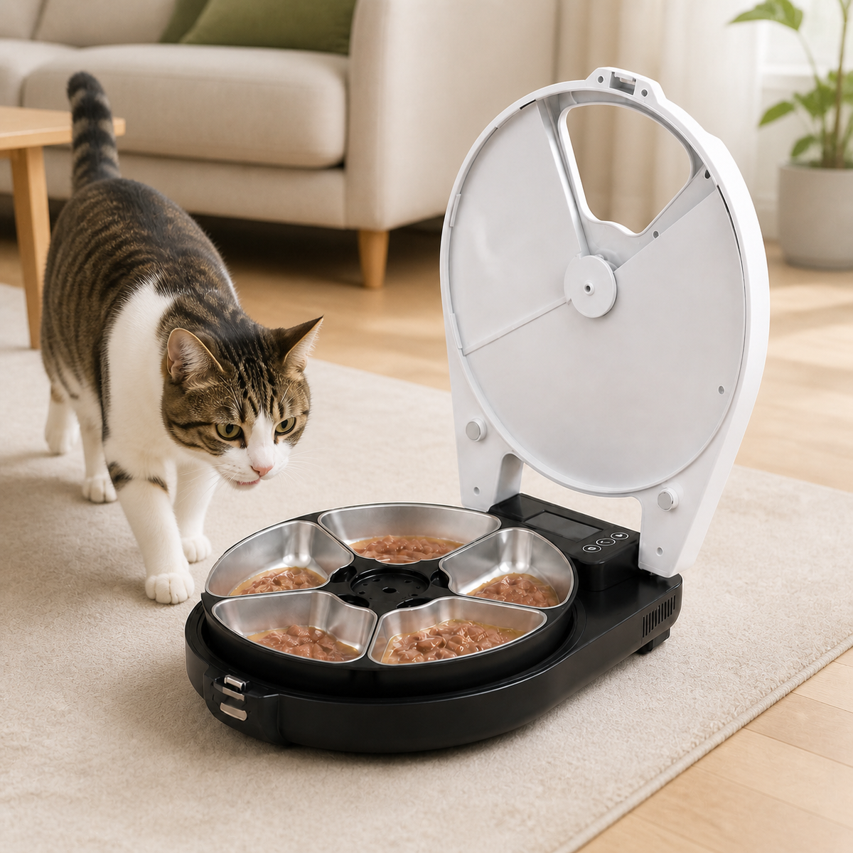 Refrigerated Wet Food Cat Feeder