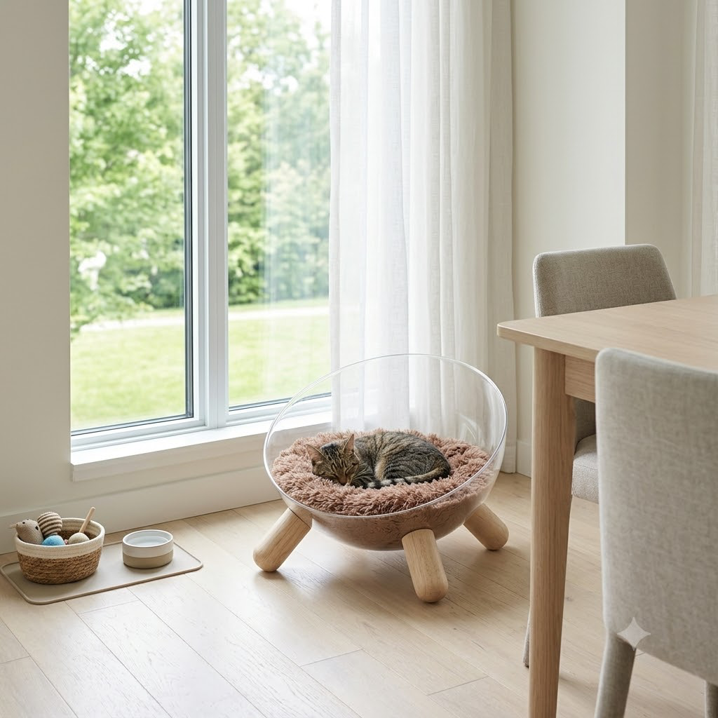 Moonlight Capsule Cat Bed