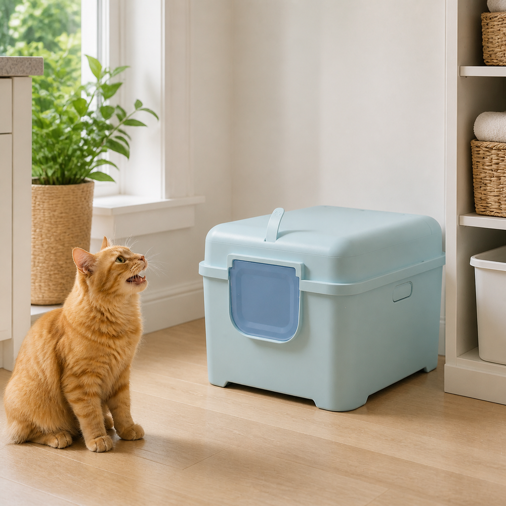Extra-Large Enclosed Cat Litter Box