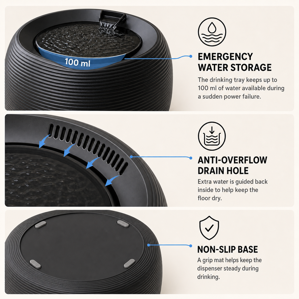 Automatic Loop Cat Water Bowl
