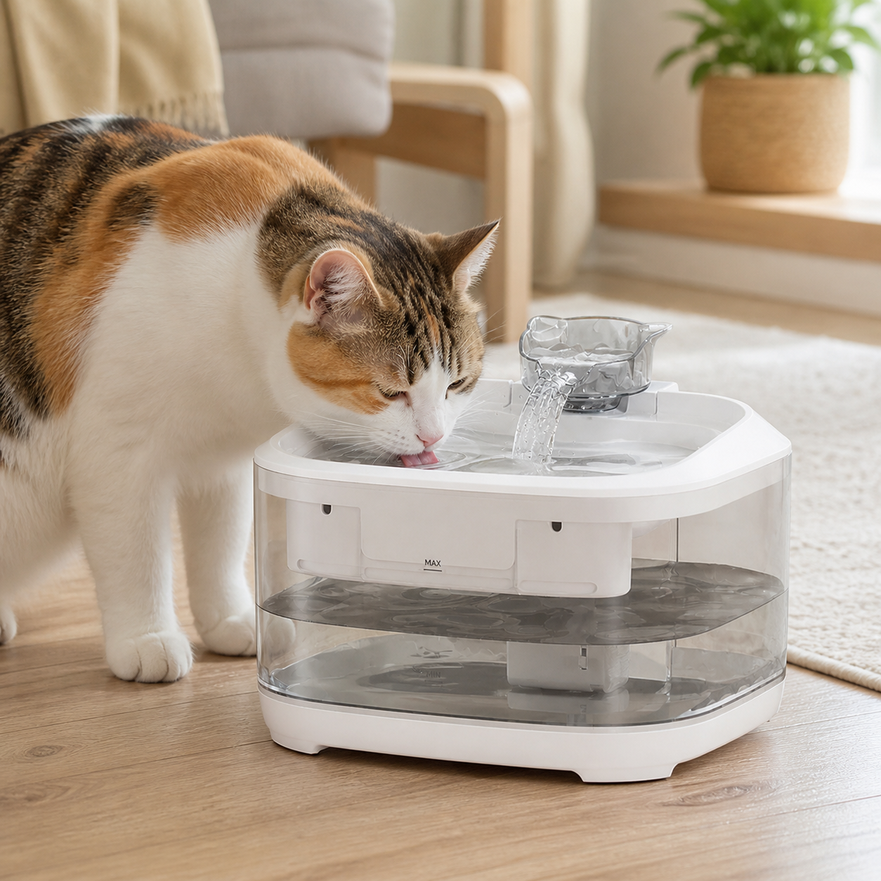 Large-Capacity Filtered Water Fountain