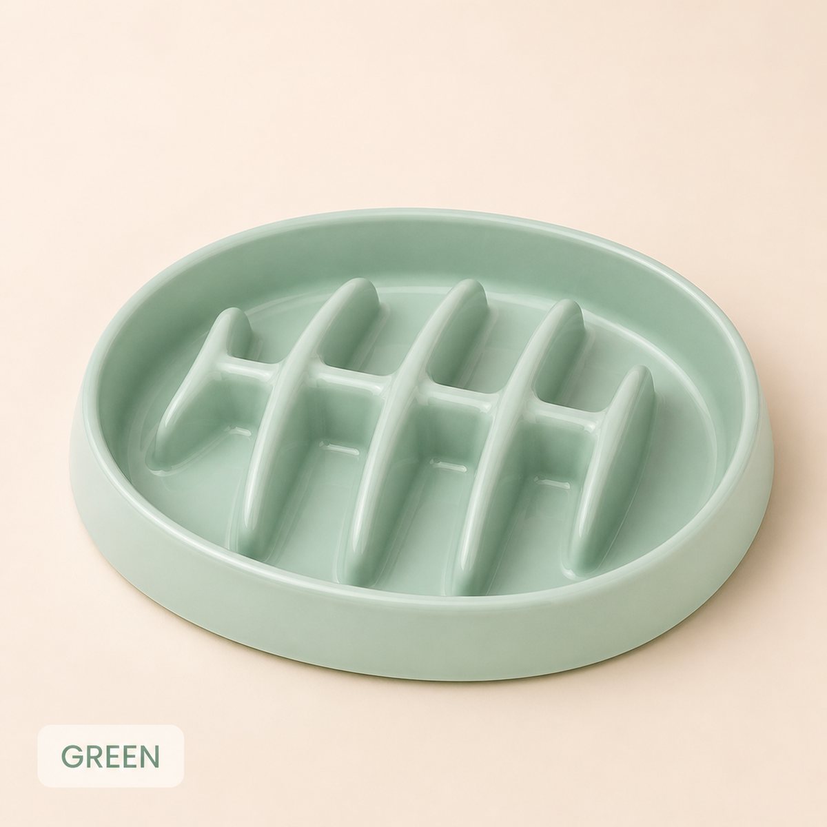 Fishbone Slow Feeder Bowl