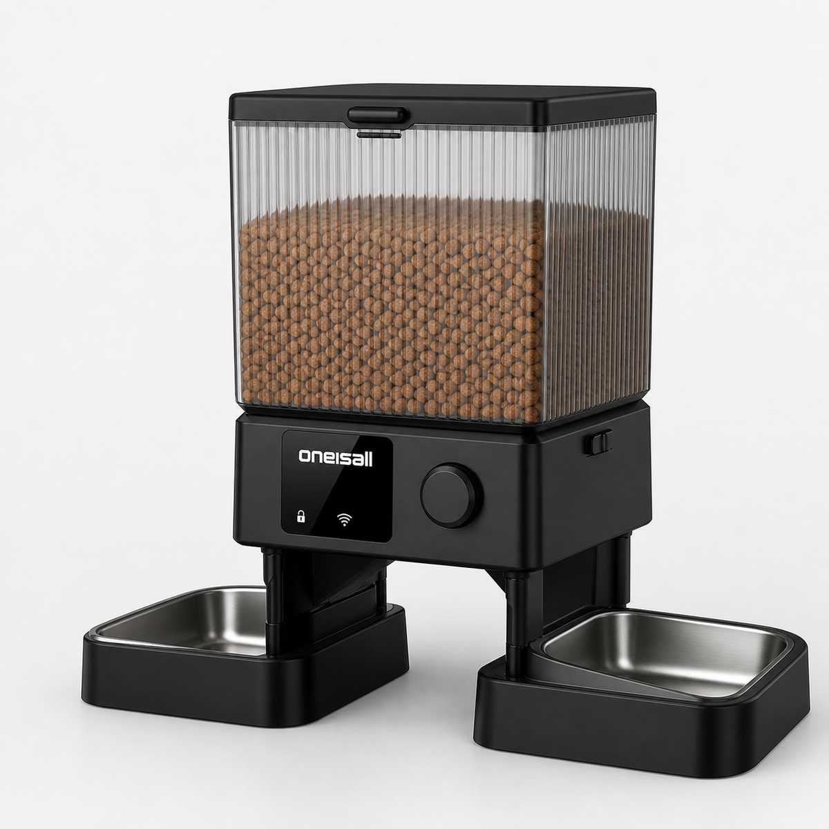 Dual-Bowl Automatic Cat Feeder