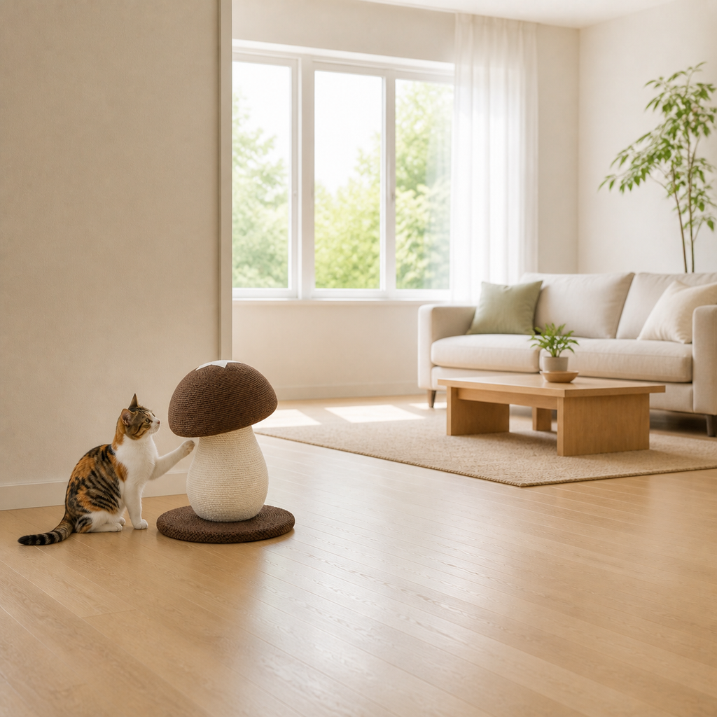 Mushroom Sisal Cat Scratcher