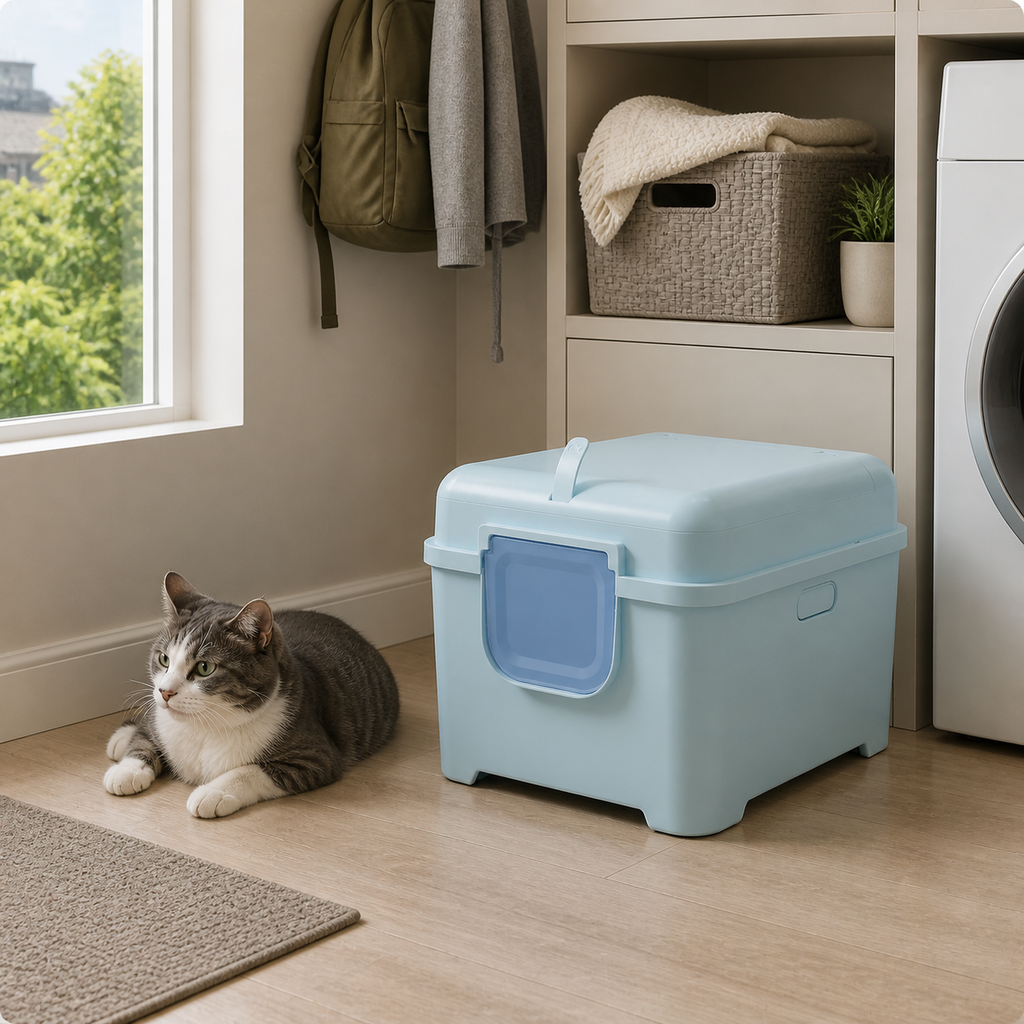 Extra-Large Enclosed Cat Litter Box