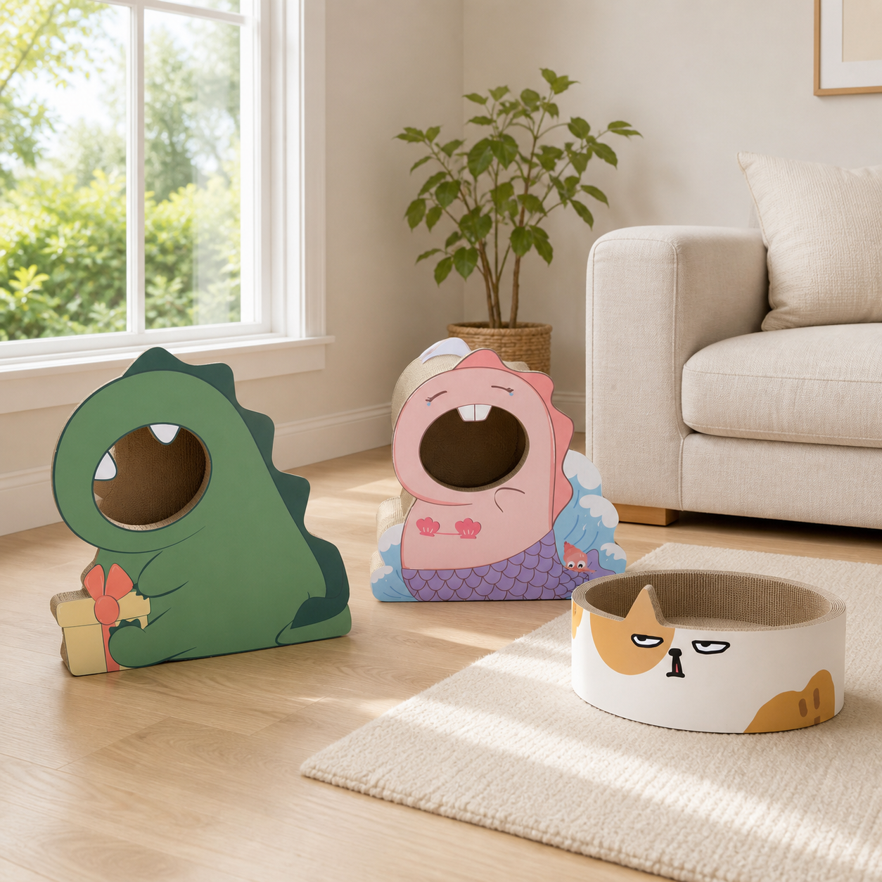 Character Cat Scratcher Hideaway
