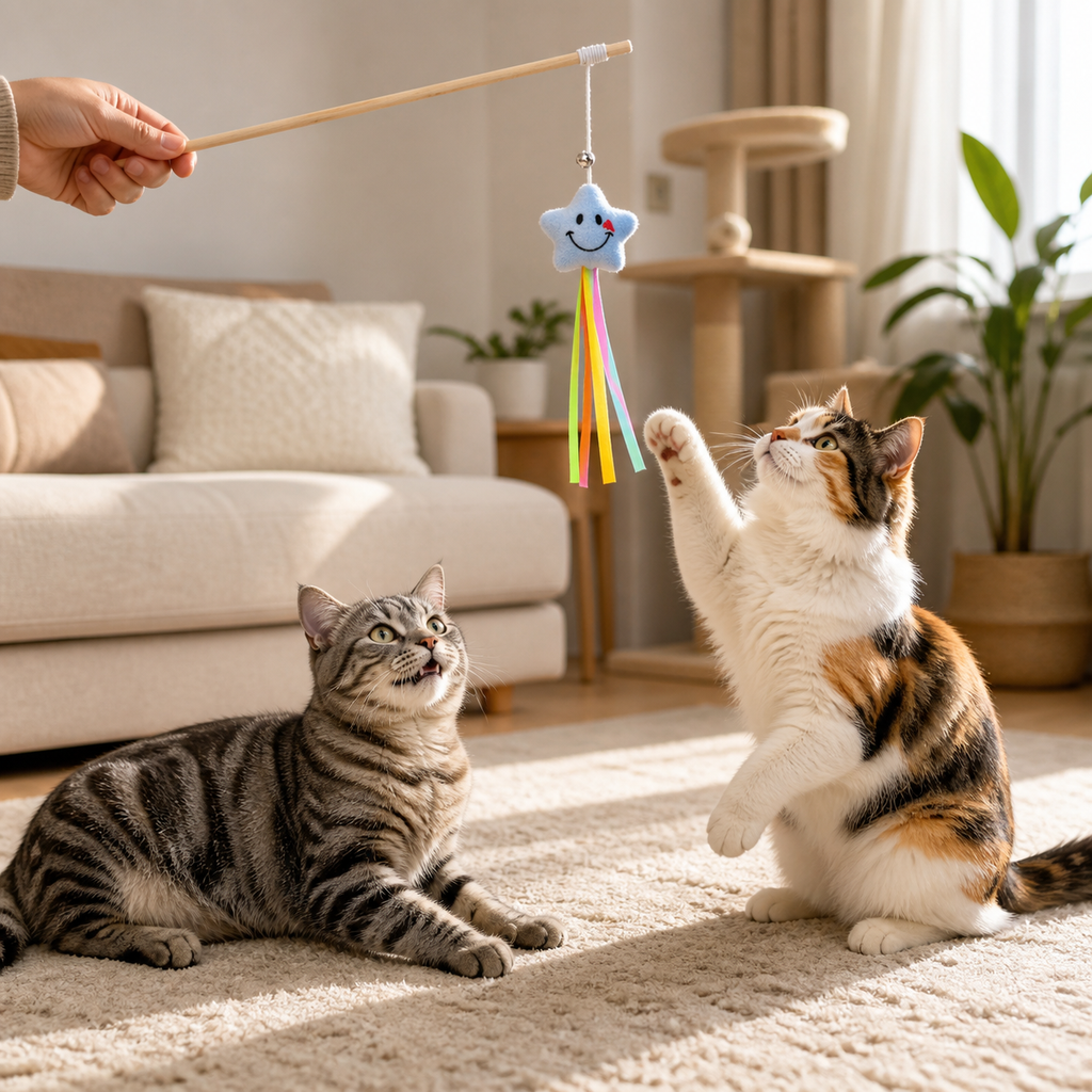 Wooden Cat Teaser Wand