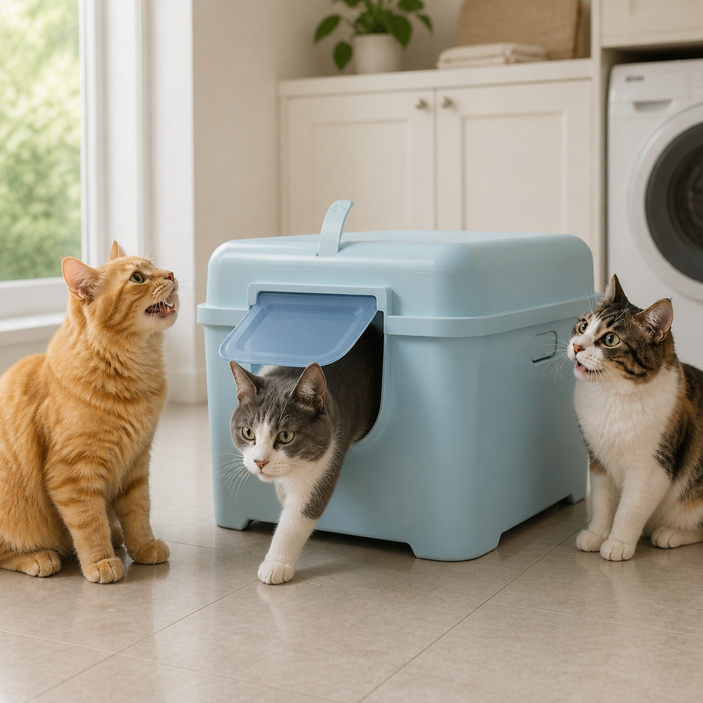 Extra-Large Enclosed Cat Litter Box