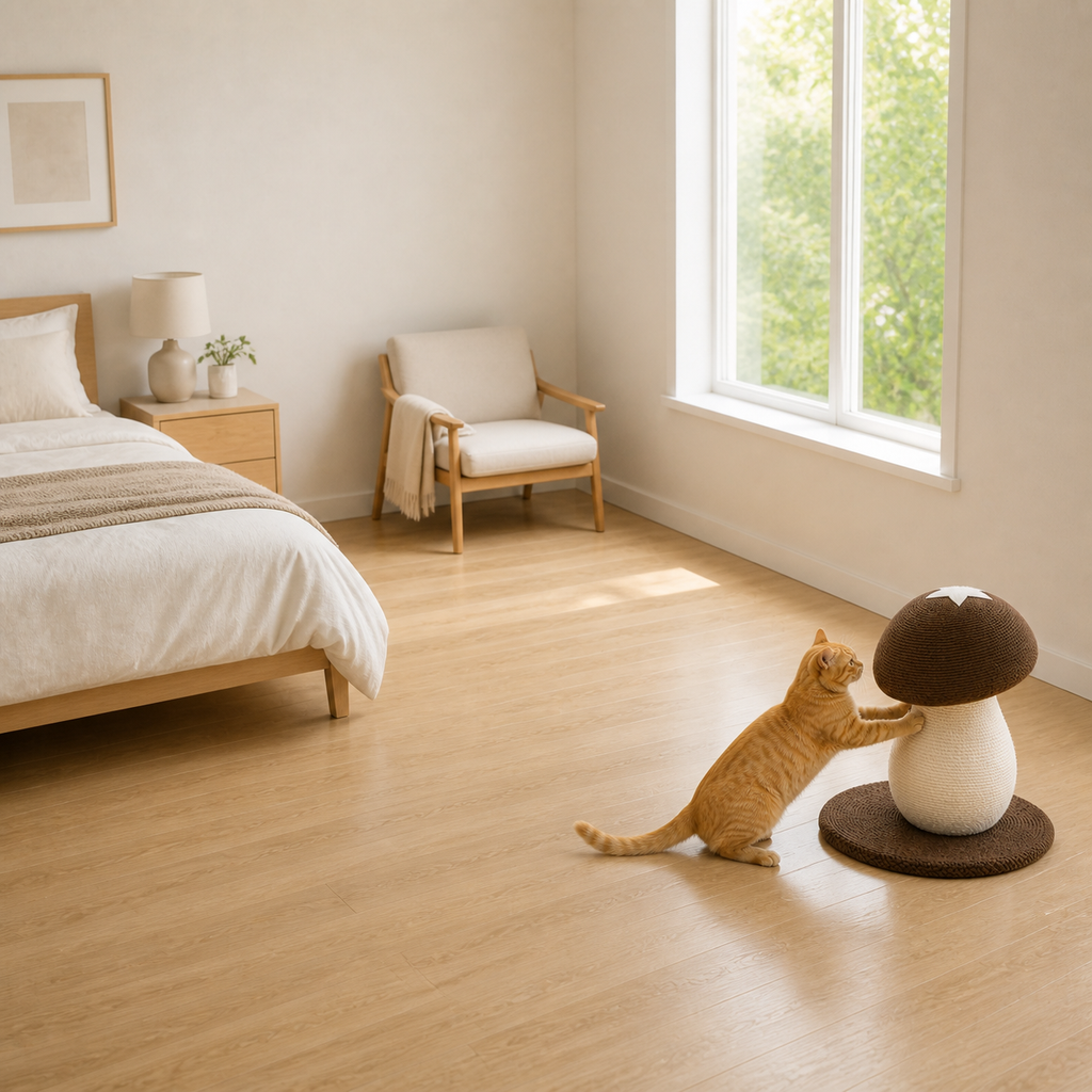 Mushroom Sisal Cat Scratcher