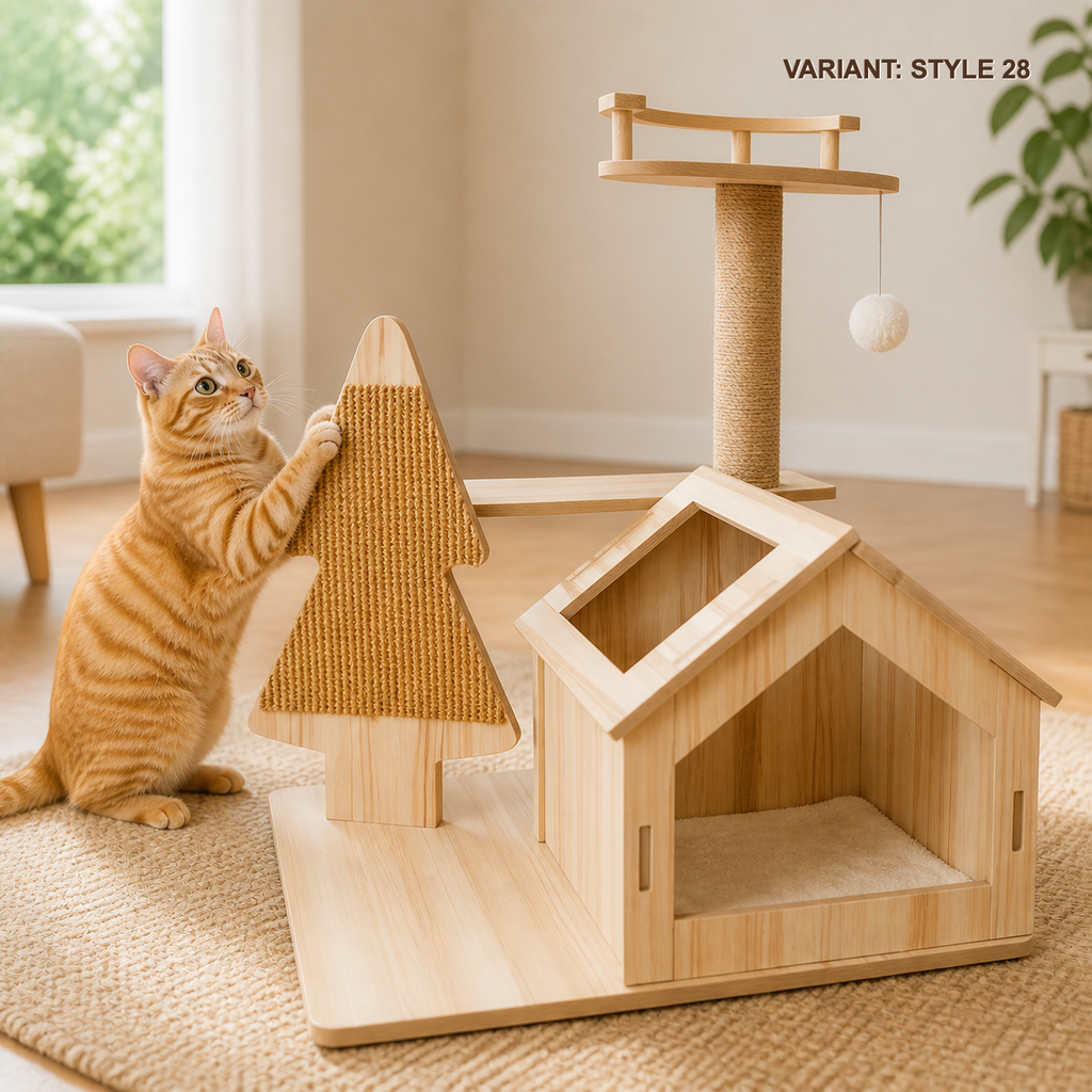 Space Capsule Cat Scratcher Nest