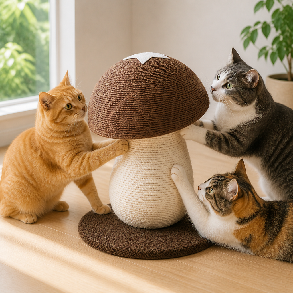Mushroom Sisal Cat Scratcher