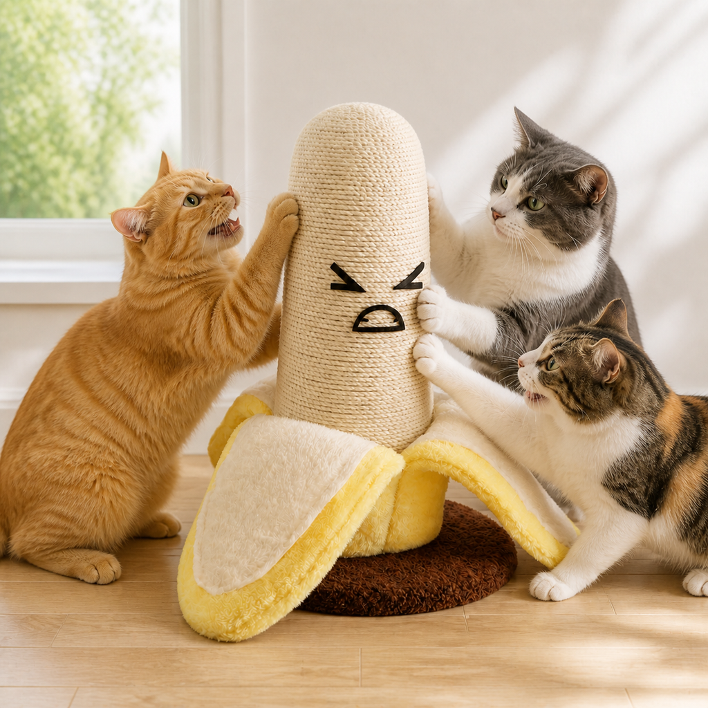 Banana Sisal Cat Scratching Post
