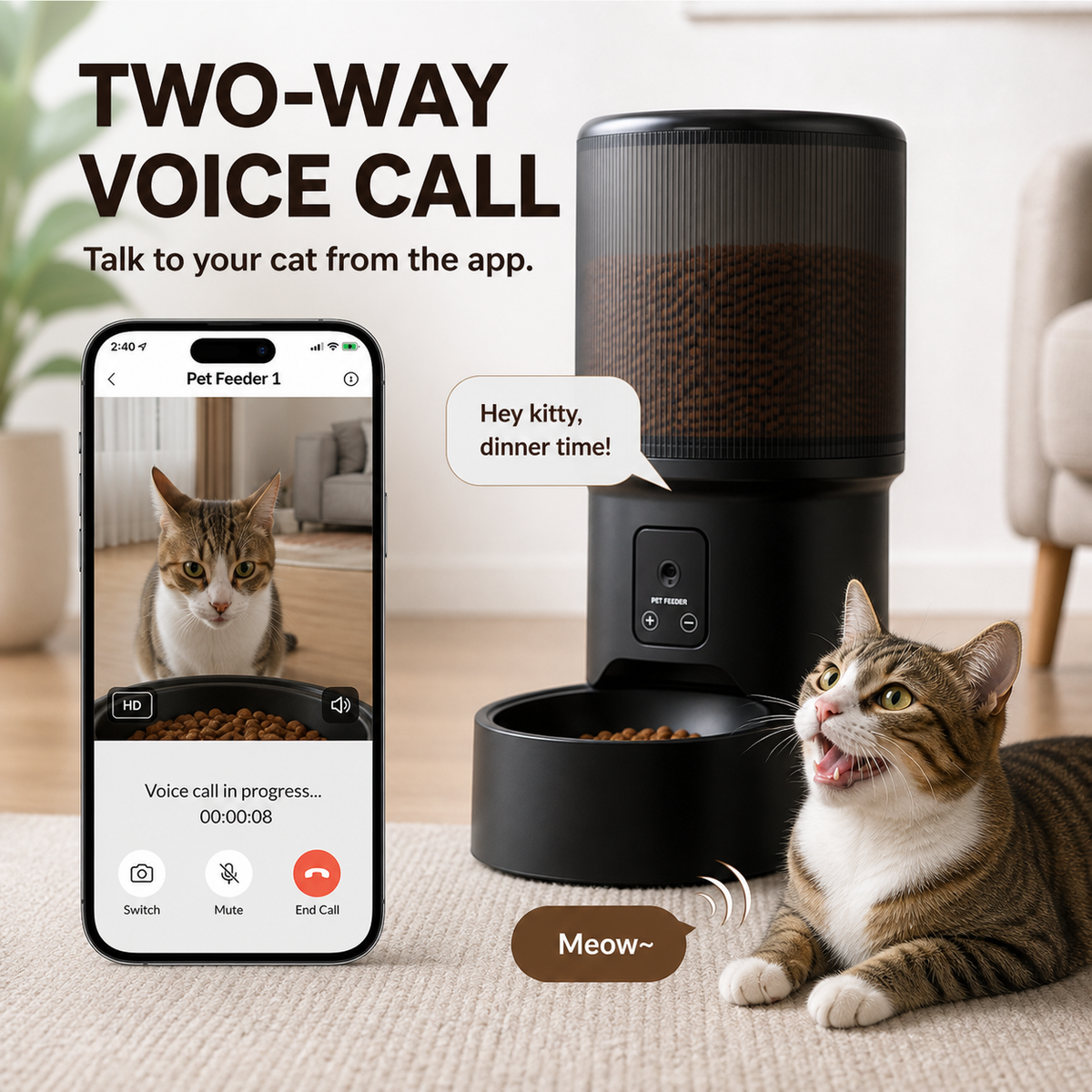Timed Smart Pet Feeder