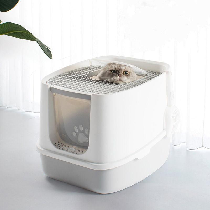Anti-Splash Enclosed Litter Box
