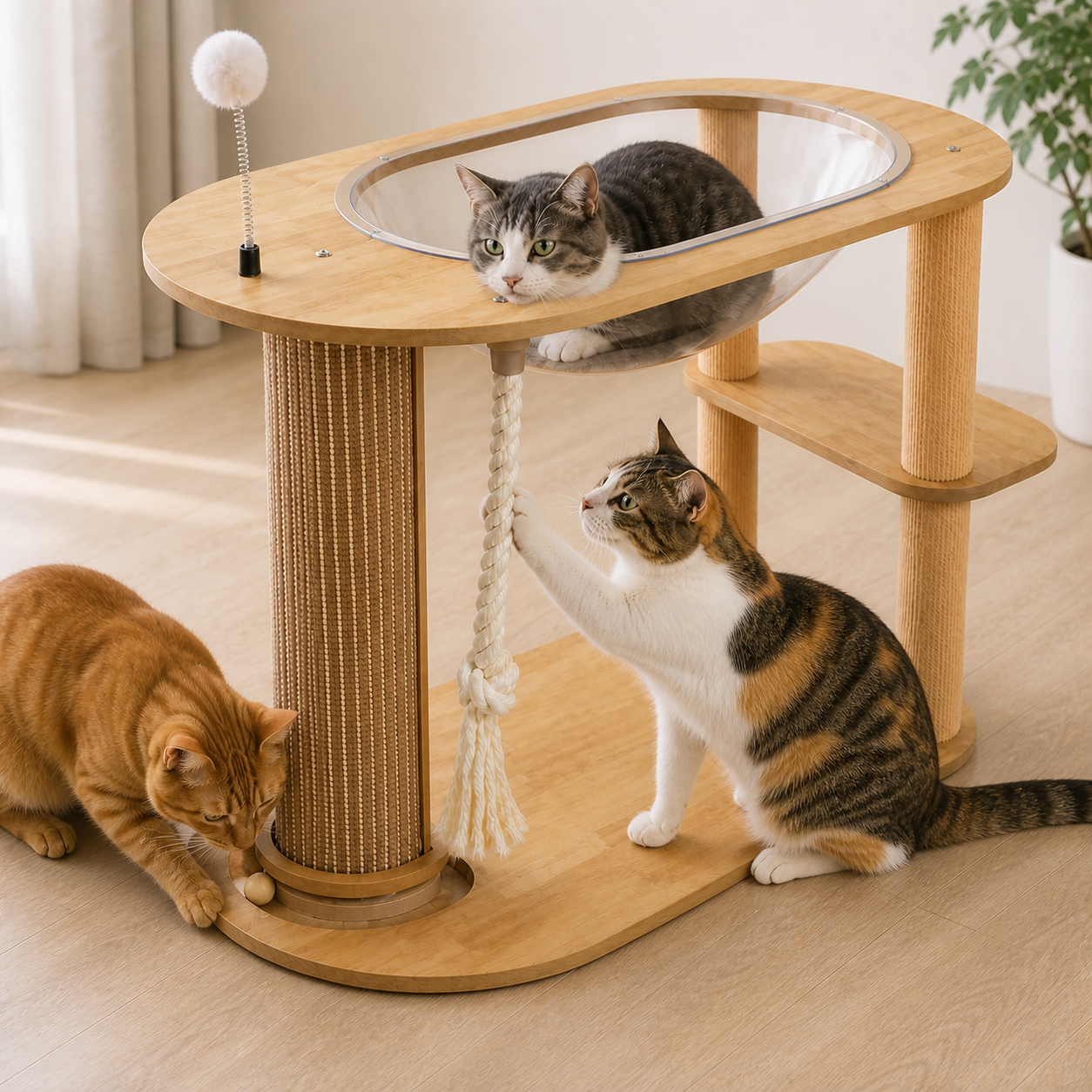 Space Capsule Cat Tree
