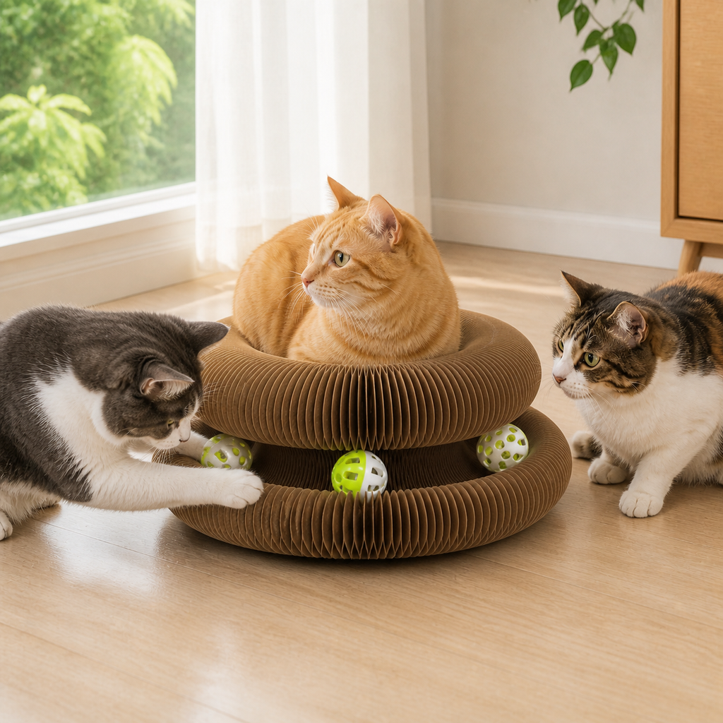 Magnetic Kitty Kurls Cat Scratcher