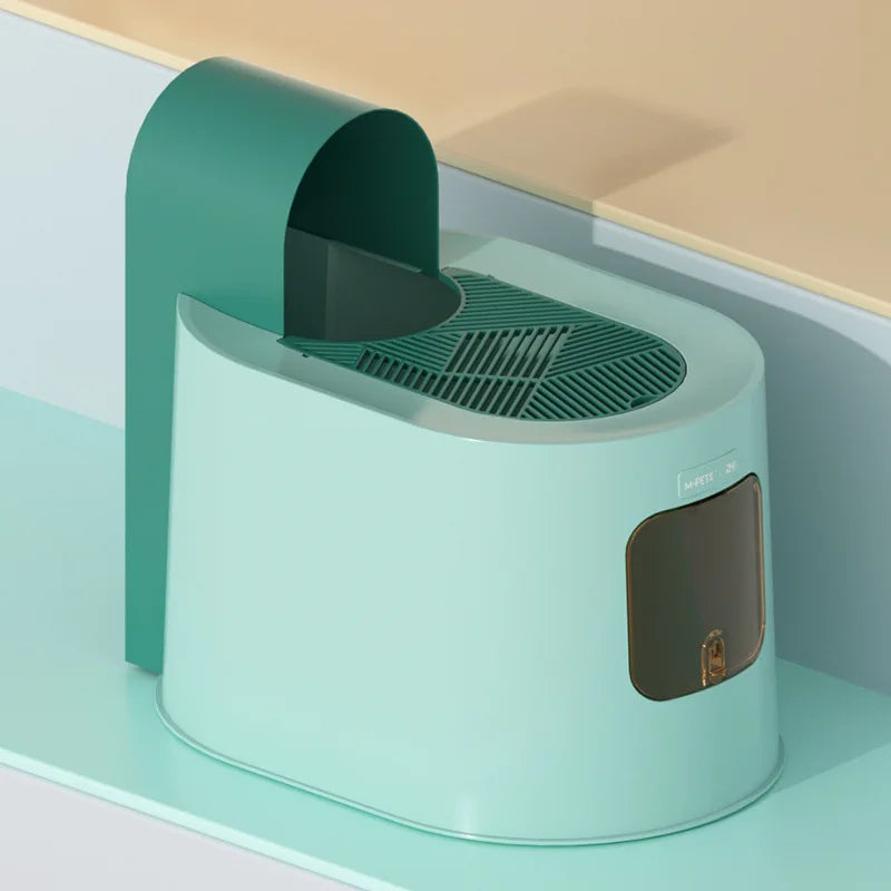 Top-Entry Enclosed Cat Litter Box