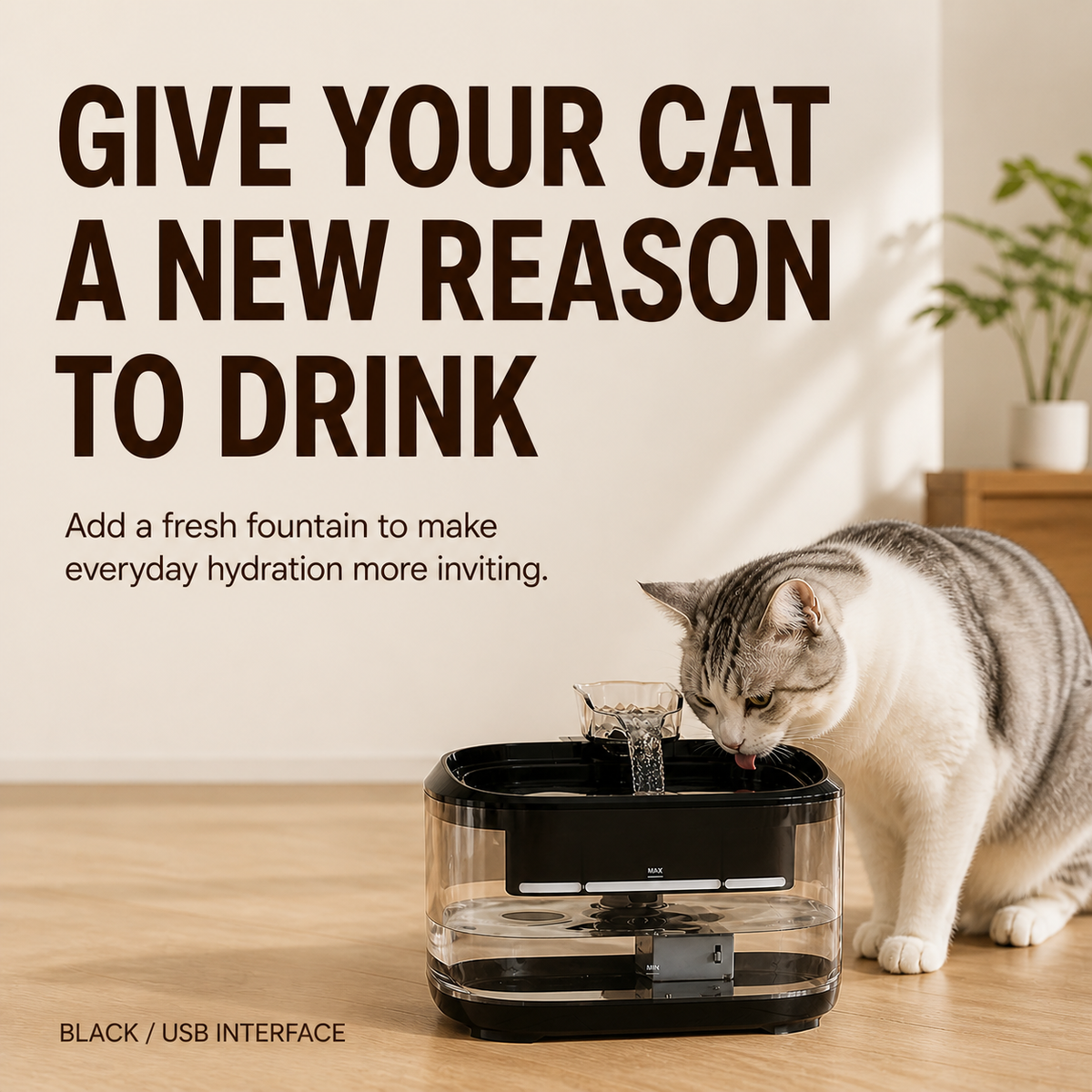 Large-Capacity Filtered Water Fountain