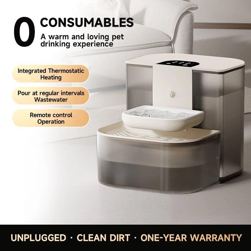4.5L Wireless Cat Water Fountain