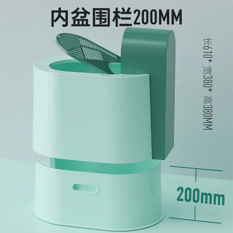 Top-Entry Enclosed Cat Litter Box