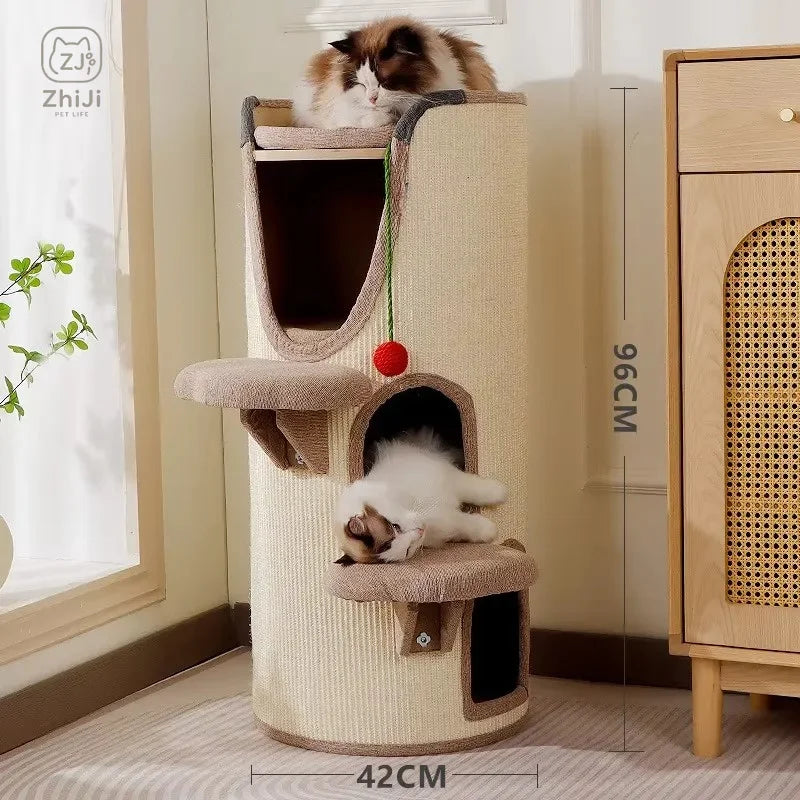 Multi-Level Sisal Cat Tree