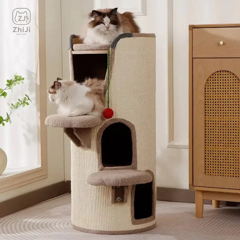 Multi-Level Sisal Cat Tree