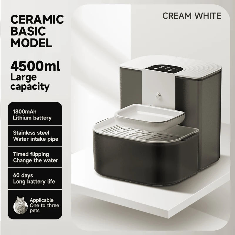 4.5L Wireless Cat Water Fountain