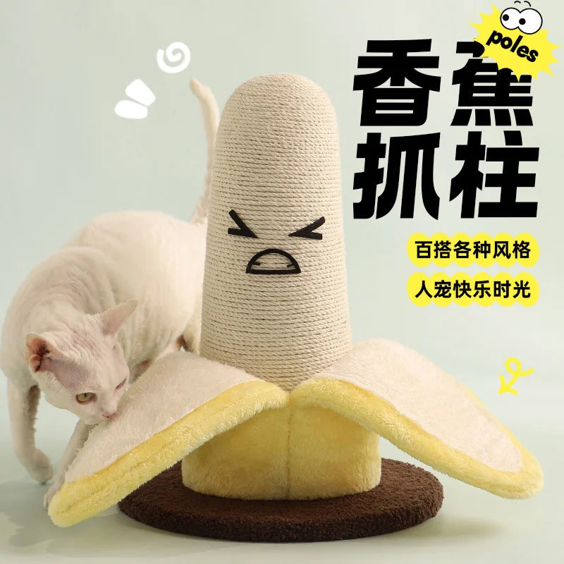 Banana Sisal Cat Scratching Post