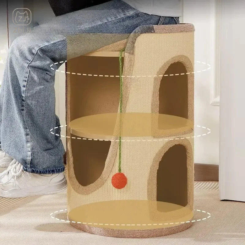 Multi-Level Sisal Cat Tree