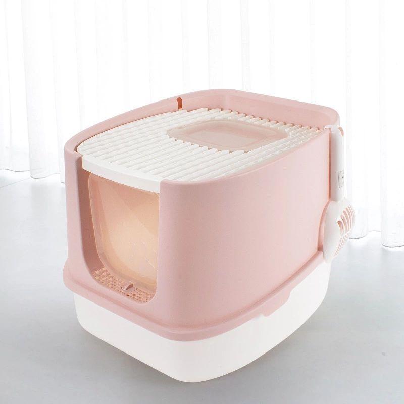 Anti-Splash Enclosed Litter Box