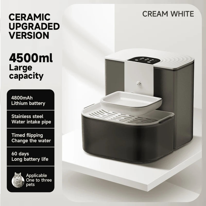 4.5L Wireless Cat Water Fountain