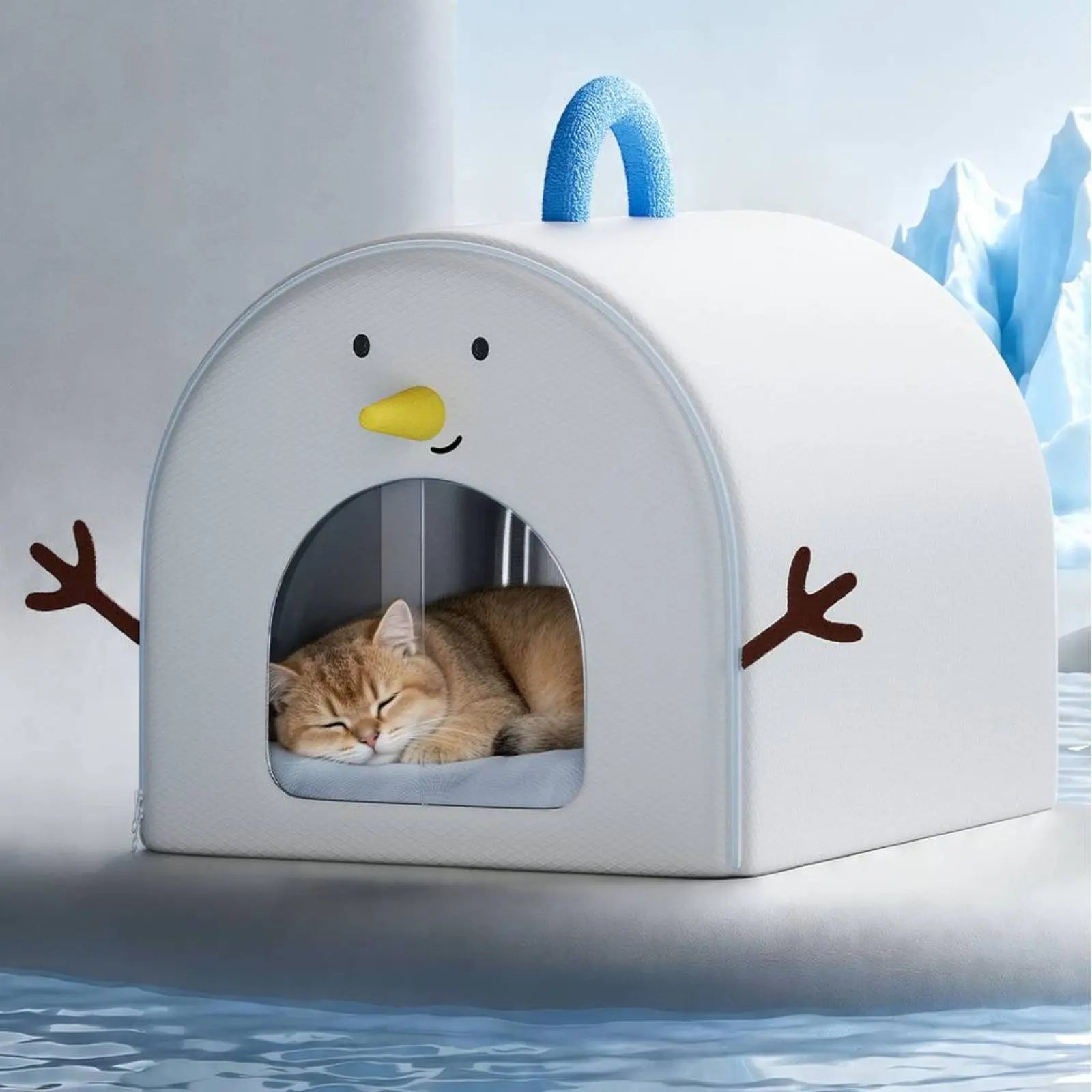 Cooling Cat Ice House Bed