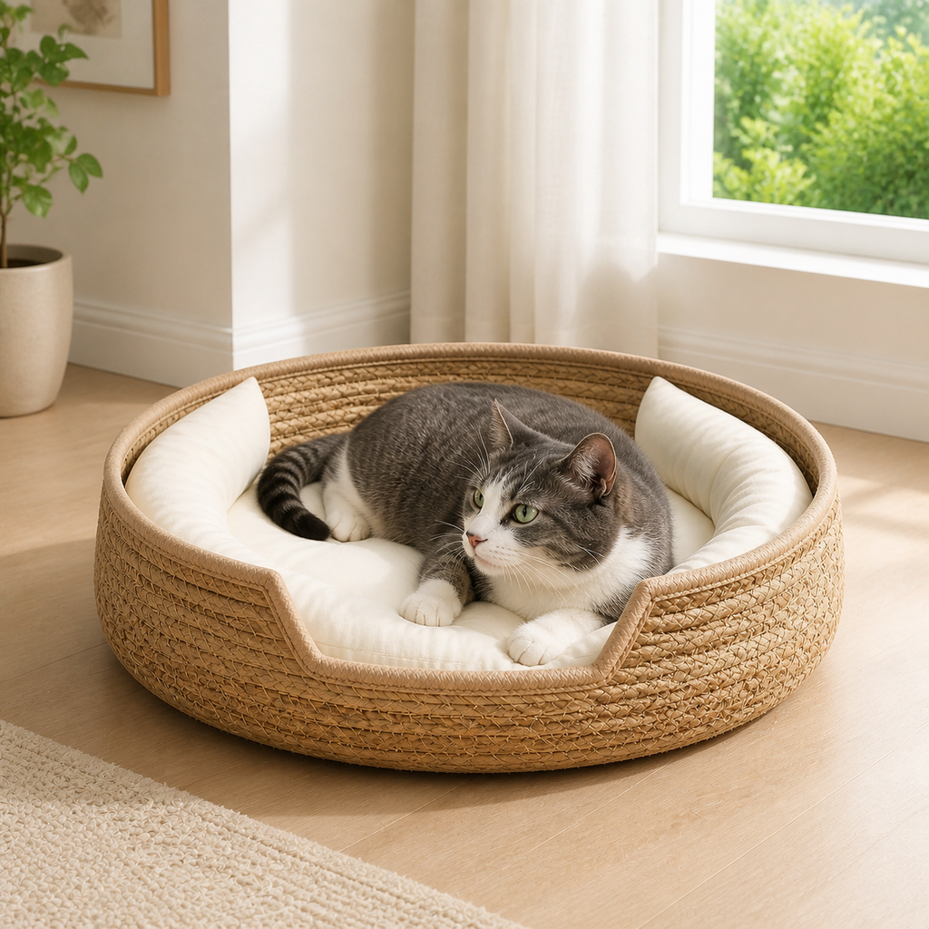 Cotton Rope Cat Basket Bed