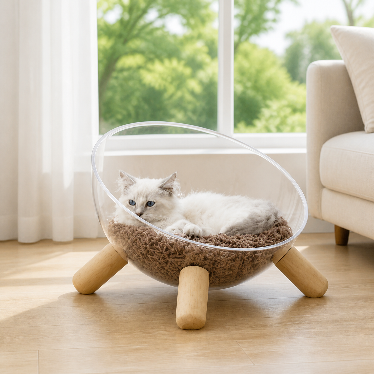 Moonlight Capsule Cat Bed